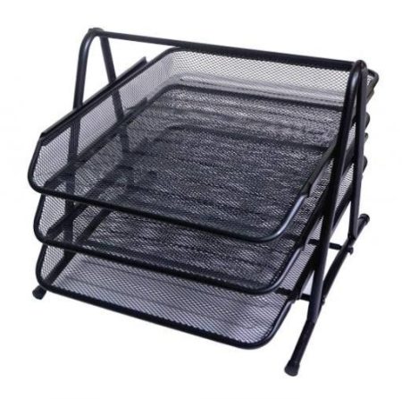 3 Tier Document Tray & Rack (Wire)