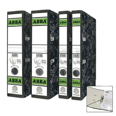 'ABBA' Arch File Silver 3"