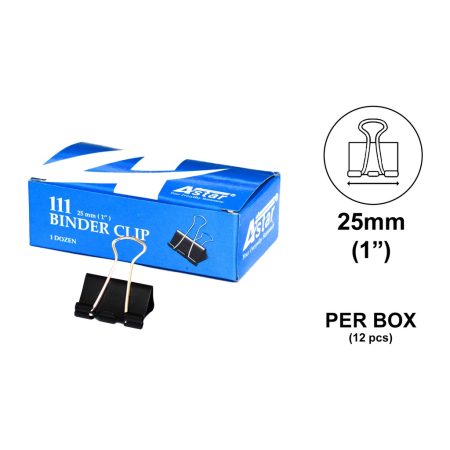Binder Clip 25mm - 1'' (Black)