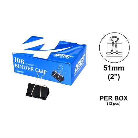 Binder Clip 51mm (Black) 2"