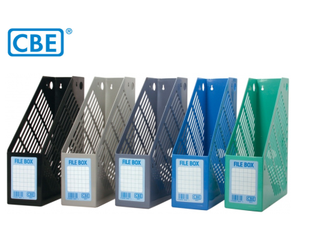'CBE' File Rack Magazine Box