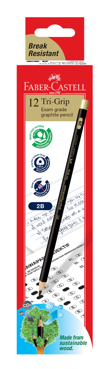 Pencil  2B- Faber Castell (12's)