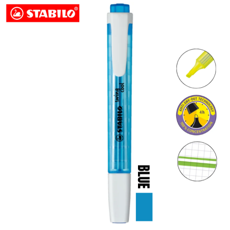 'Stabilo' Swing Cool Highlighter Pen (Blue)