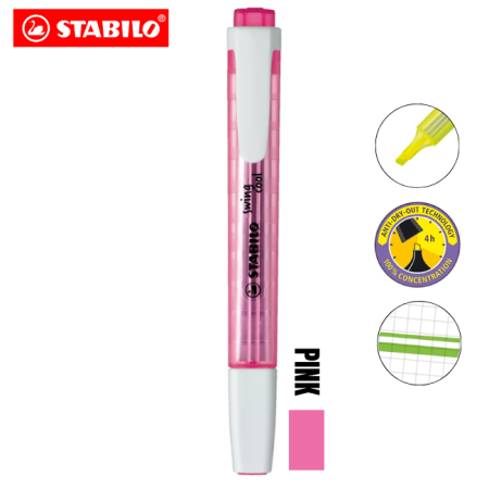 'Stabilo' Swing Cool Highlighter Pen (Pink)