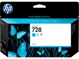 130-ml Cyan HP 728 (Ploter Ink for Eng)