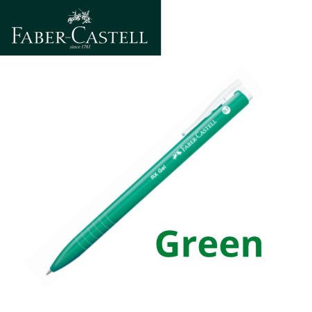 faber castell rx gel pen retractable 0.7mm Green(nos)